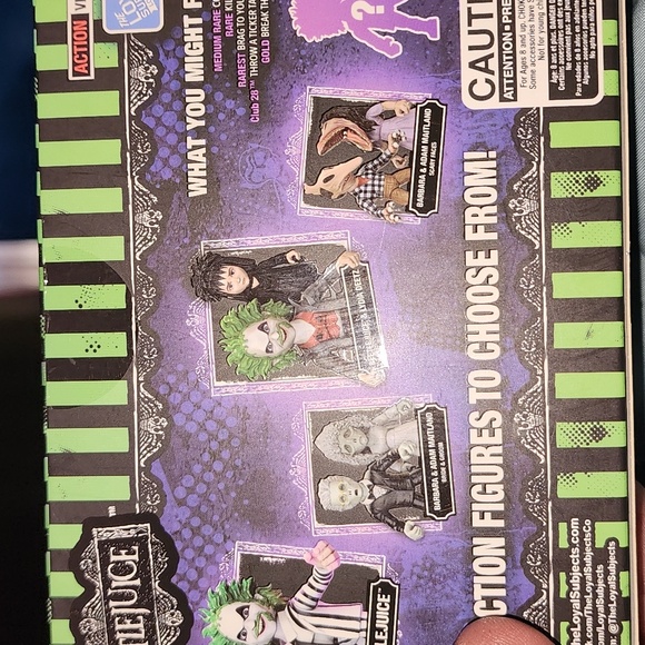The Loyal Subjects Action Vinyls Beetlejuice Adam & White Beetlejuice Rare - Picture 2 of 2